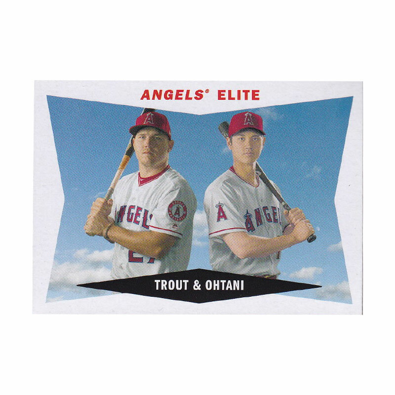 MLB 大谷翔平 トラウト エンゼルス トレーディングカード 2020 Topps Archives Angels Elite #60CC-TO Topps
