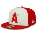 MLB エンゼルス キャップ 2022 シティーコネクト City Connect 59FIFTY Fitted ニューエラ/New Era レッド(4)