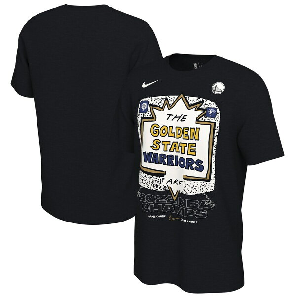 【ピックアップ】NBA ウォリアーズ Tシャツ NBAファイナル2022 優勝記念 Champions Celebration Expressive T-Shirt ナイキ/Nike ブラック