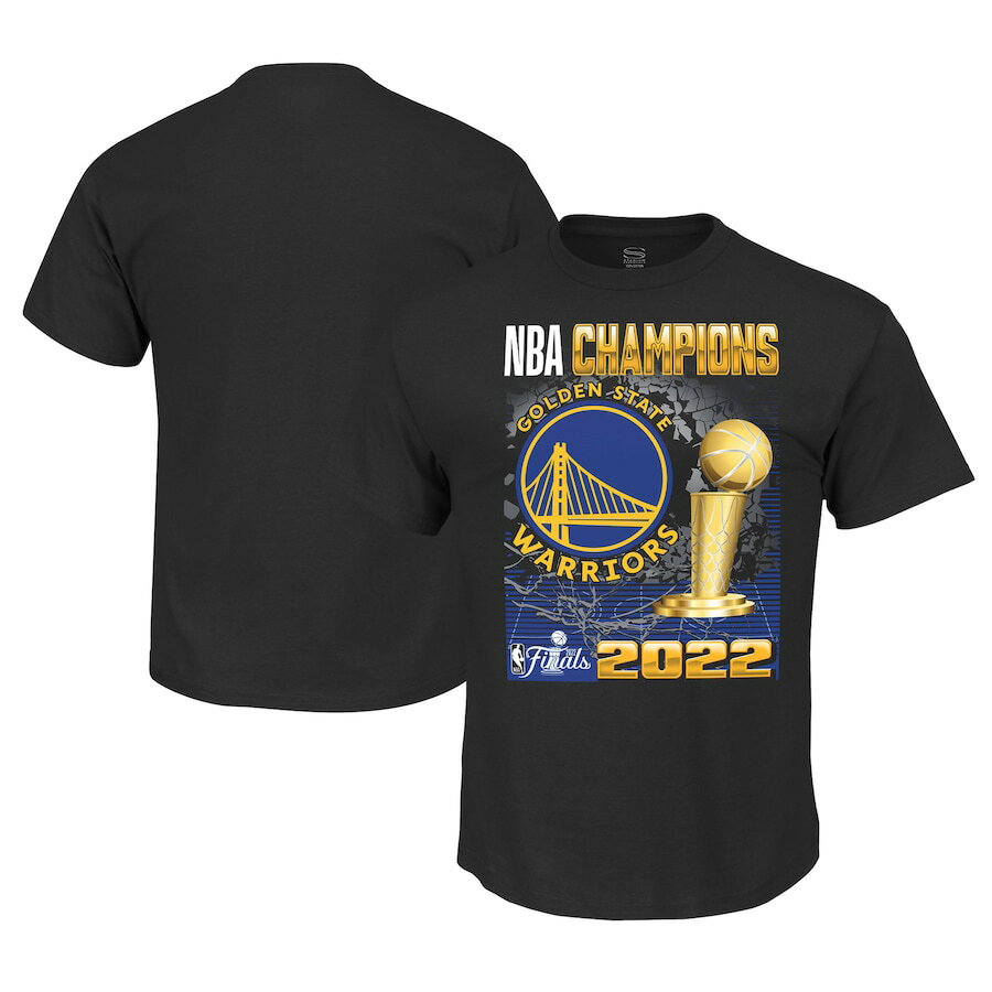 NBA ウォリアーズ Tシャツ NBAファイナル2022 優勝記念 Champions Trophy T-Shirt ブラックのサムネイル