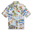 MLB u[WFCY AnVc nCA Scenic Aloha Shirt CXv[i[ Reyn Spooner