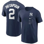 MLB デレク・ジーター ヤンキース Tシャツ キャプテン Jeter The Captain Tee ナイキ/Nike ネイビー