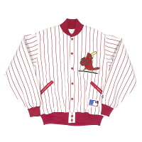 【取寄】MLB カージナルス ジャケット Pinstripe Jacket  デッドストック一点物 Felco ホワイト - 
超貴重な一点もの！MLBのデッドストック商品特集！💡
