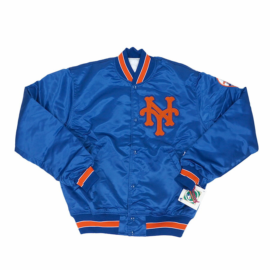 MLB メッツ ジャケット サテン ダイアモンドコレクション Jacket デッドストック一点物 STARTER ロイヤル 2212msg