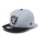 NFL レイダース キャップ 59FIFTY Logo Cap ニューエラ/New Era グレー