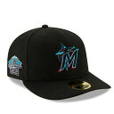 MLB マーリンズ キャップ ワールドシリーズ優勝 25周年記念 ロープロファイル 59FIFTY Cap ニューエラ/New Era Game (Black)