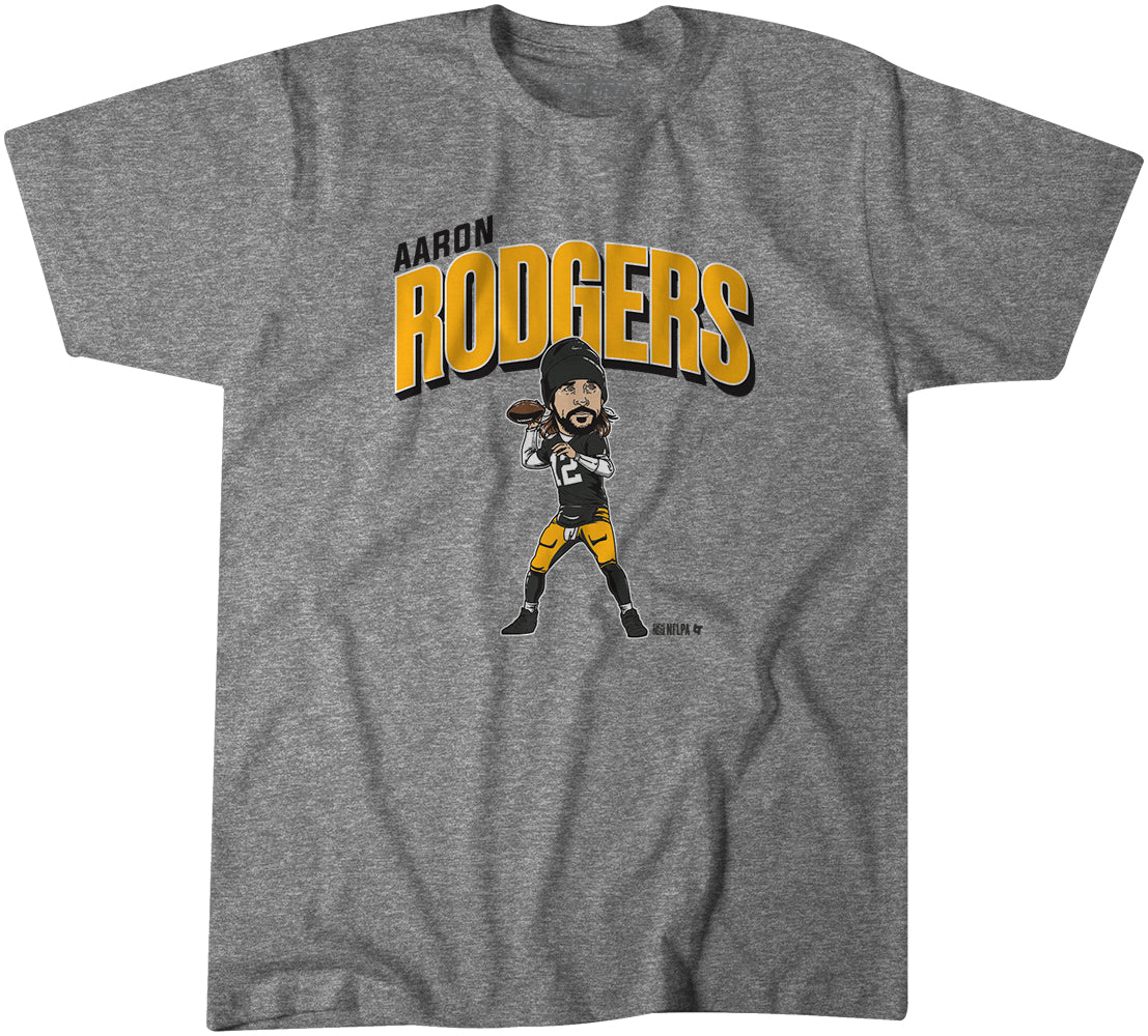 【取寄】NFL Tシャツ アーロン・ロジャース パッカーズ カリカチュア Caricature T-Shirt BreakingT グレー - 
これはメチャかわいい！NFLのイラストTシャツもラインナップしました！
