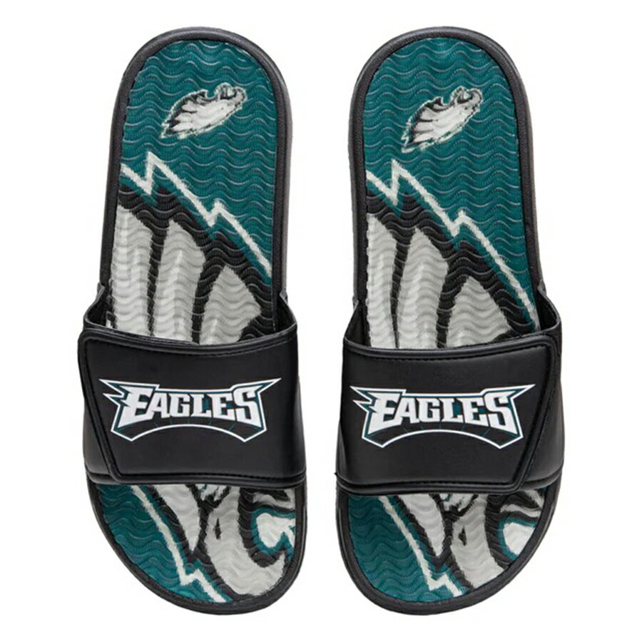 NFL イーグルス サンダル ワードマーク Gel Slide Sandals FOCO ブラック