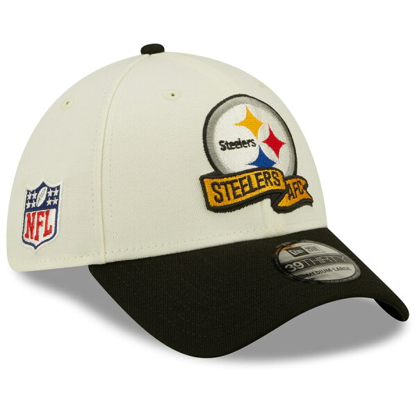 【ピックアップ】NFL スティーラーズ キャップ 2022 サイドライン 39THIRTY 2トーン Flex Cap ニューエラ/New Era クリーム/ブラック