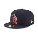 MLB カリフォルニア・エンゼルス キャップ クーパーズタウン Logo 59FIFTY Fitted Cap ニューエラ/New Era ネイビー