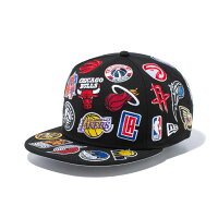 NBA キャップ 9FIFTY チームロゴ オールオーバー Cap ニューエラ/New Era ブラック - 
なんと全チームロゴ入り！おしゃれで珍しいキャップが登場！
