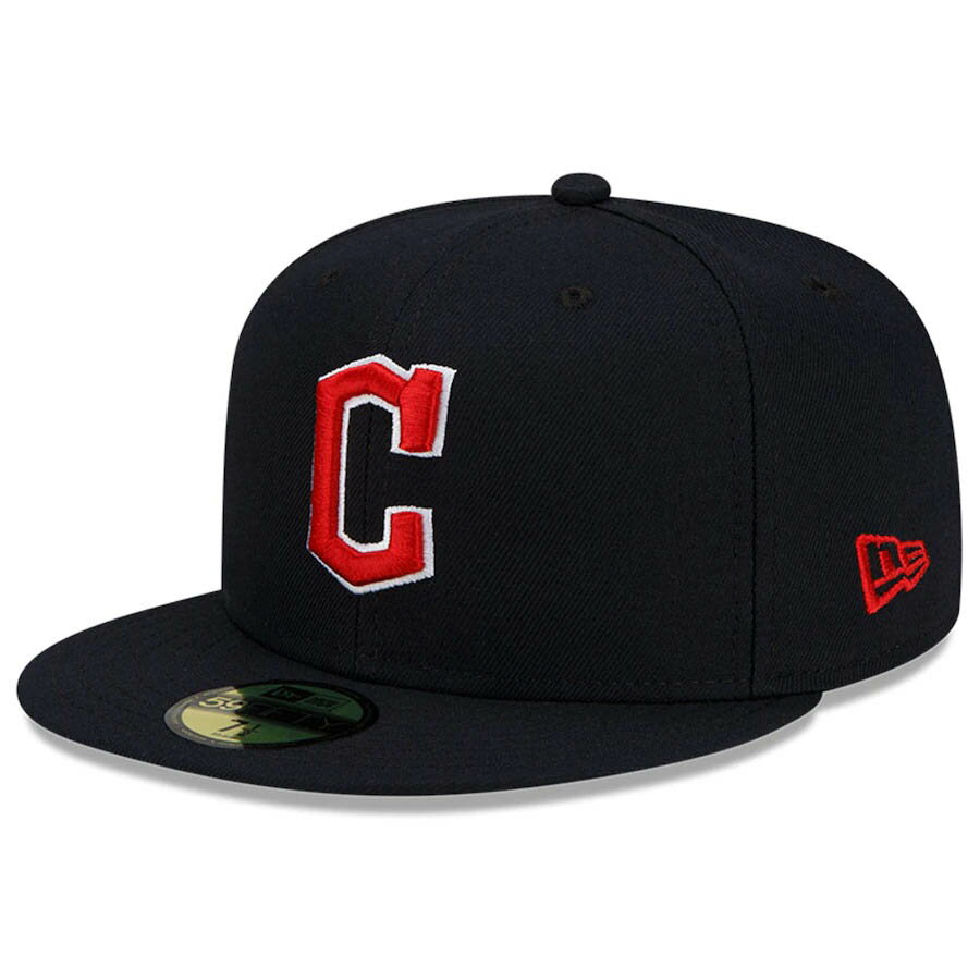 Rakuten - MLB ガーディアンズ キャップ オーセンティック オンフィールド 59FIFTY ゲーム 平つば 輸入盤 ニューエラ/New Era ネイビー ロード