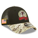 NFL ファルコンズ メッシュキャップ サルートトゥサービス2022 Salute To Service 9FORTY トラッカーメッシュ ニューエラ/New Era カモ