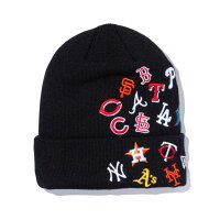 MLB ニットキャップ 2022 オールオーバー カフニット BASIC CUFF KNIT ALLOVER ニューエラ/New Era ブラック - 
冬の必須アイテム☆NEW ERA＆47BRAND　MLBニットキャップを緊急招集！
