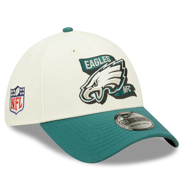 【ピックアップ】NFL イーグルス キャップ 2022 サイドライン 39THIRTY 2トーン Flex Cap ニューエラ/New Era クリーム グリーン