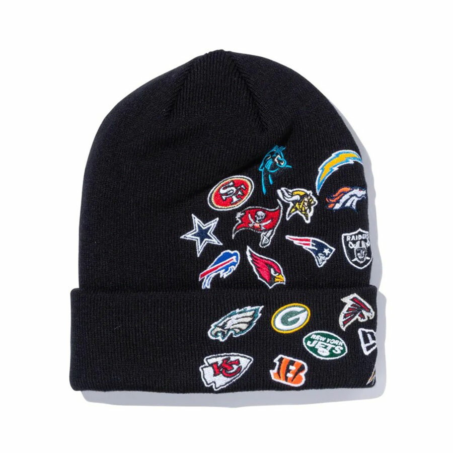 NFL ニットキャップ 2022 オールオーバー カフニット BASIC CUFF KNIT ALLOVER ニューエラ/New Era ブラック