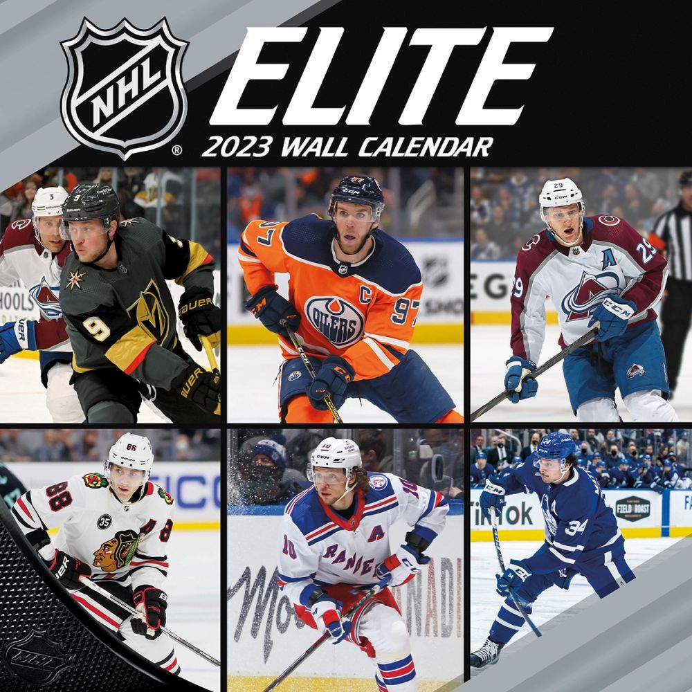 NHL カレンダー 2023年 12x12 エリートプレイヤー 壁掛け Calendar Turner