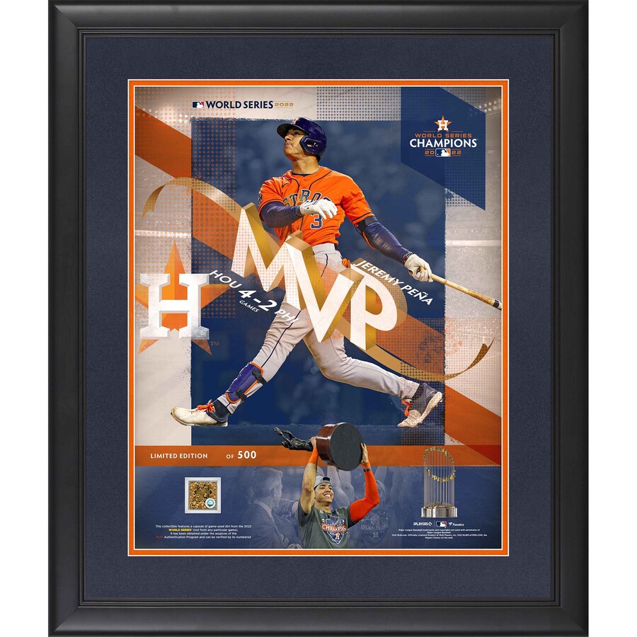 MLB ジェレミー・ペーニャ アストロズ フォトフレーム Authentic Framed 2022 ワールドシリーズ 優勝記念 MVP 500枚限定 Fanaticsのサムネイル