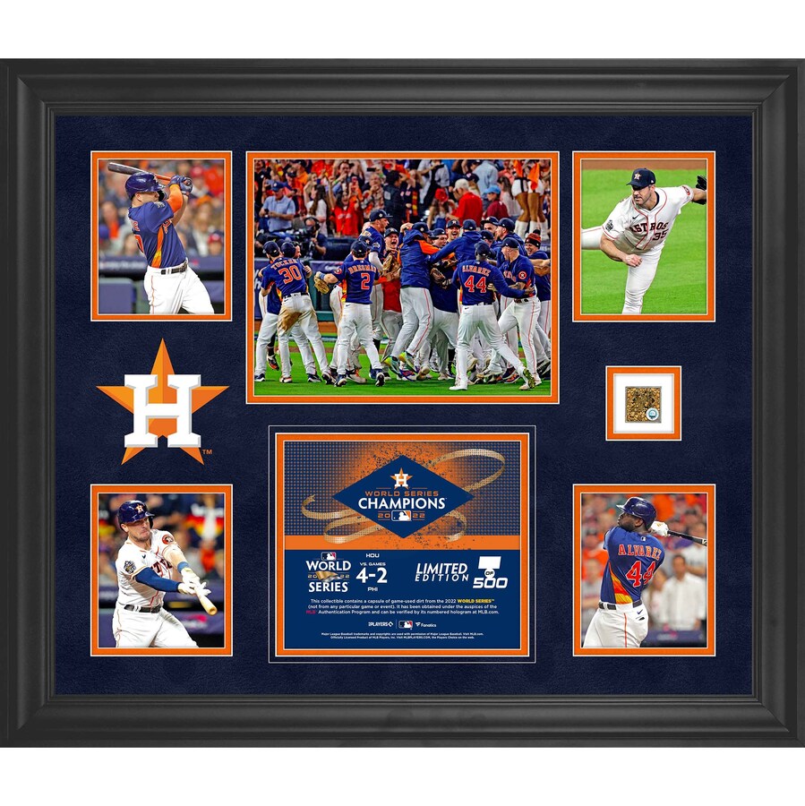 MLB アストロズ フォトフレーム Authentic Framed 2022 ワールドシリーズ 優勝記念 Champions 500枚限定 Fanatics