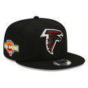 NFL ファルコンズ キャップ パッチアップ コレクション 9FIFTY Snapback Cap ニューエラ/New Era ブラック