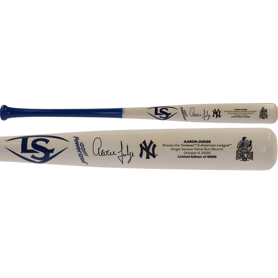 MLB アーロン・ジャッジ ヤンキース 直筆サイン バット Authentic Autographed HR 記録 ロゴ Bat Louisville Slugge