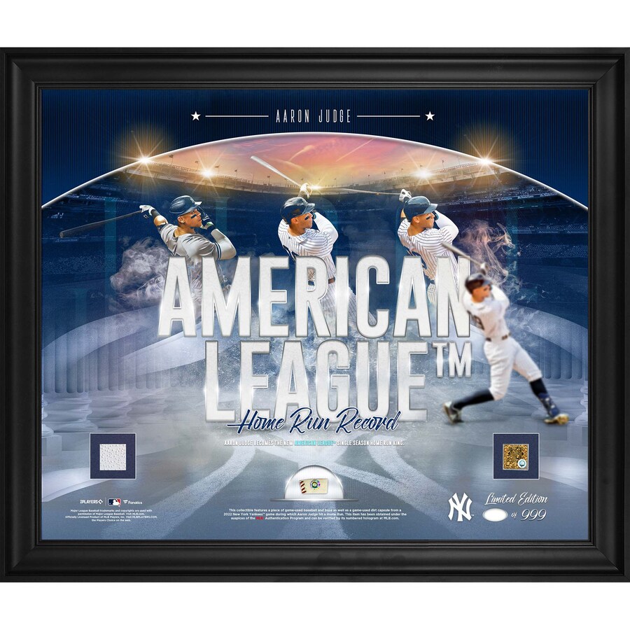 MLB アーロン・ジャッジ ヤンキース フォトフレーム Authentic HR 記録 Framed Collage 限定