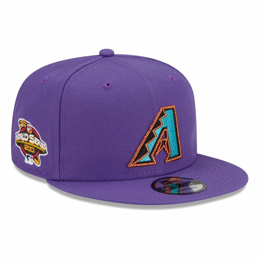 MLB ダイヤモンドバックス キャップ サイドパッチアップ 9FIFTY Cap ワールドシリーズ 2001 ニューエラ/New Era パープル