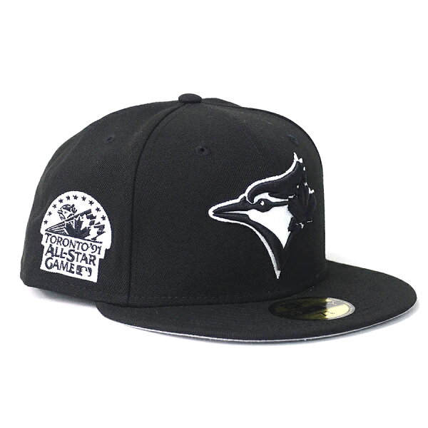 MLB ブルージェイズ キャップ 59FIFTY サイドパッチアップ Black Cap ニューエラ/New Era オールスターゲーム1991 ブラック