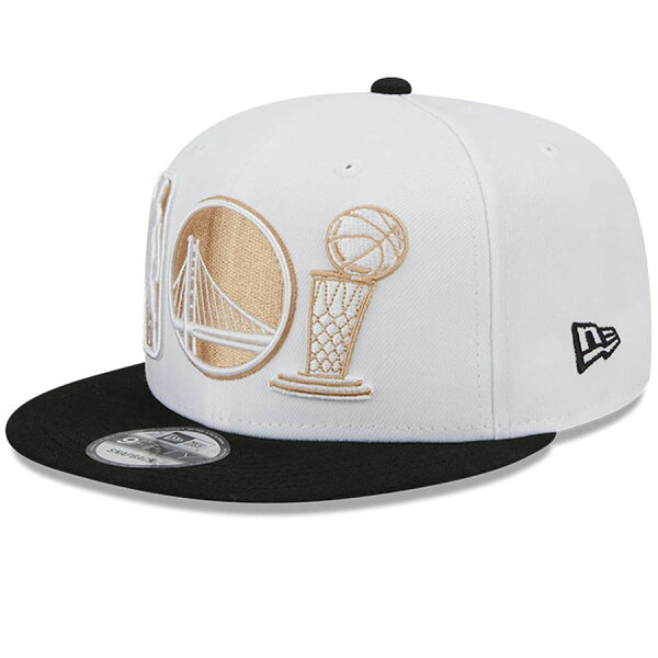 【ピックアップ】NBA ウォリアーズ キャップ NBAファイナル2022 優勝記念 Champions Ring Night  9FIFTY アジャスタブル ニューエラ/New Era ホワイト