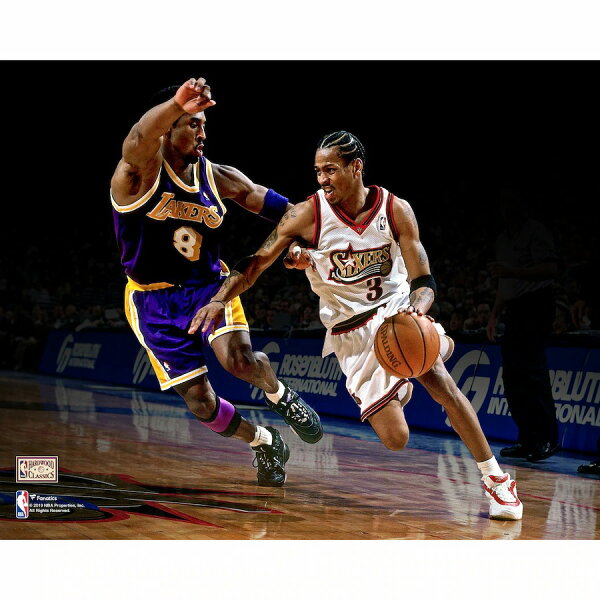 【ピックアップ】NBA アレン・アイバーソン コービー・ブライアント 76ers フォト Unsigned Driving vs Kobe Bryant Photograph Fanatics Authentic