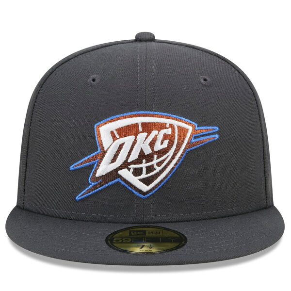 【取寄】NBA オクラホマシティ・サンダー キャップ 2022/23 シティエディション Alternate Logo 59FIFTY ニューエラ/New Era ネイビー