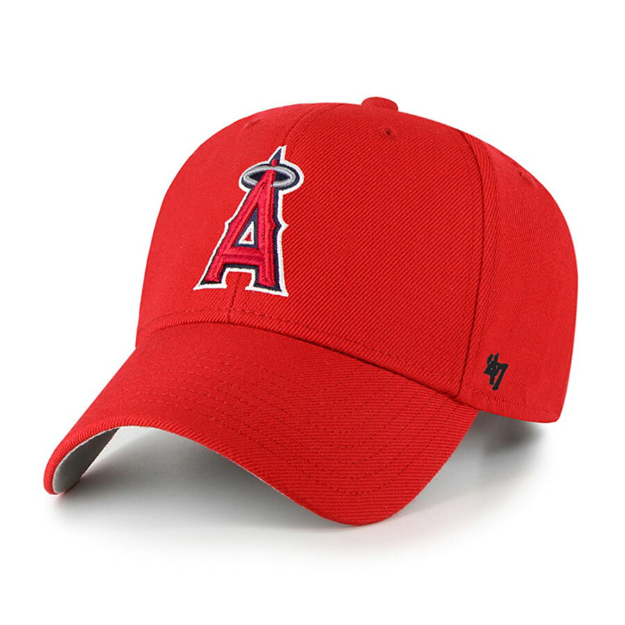 乐天商城 - MLB エンゼルス キャップ MVP Cap 47Brand レッド