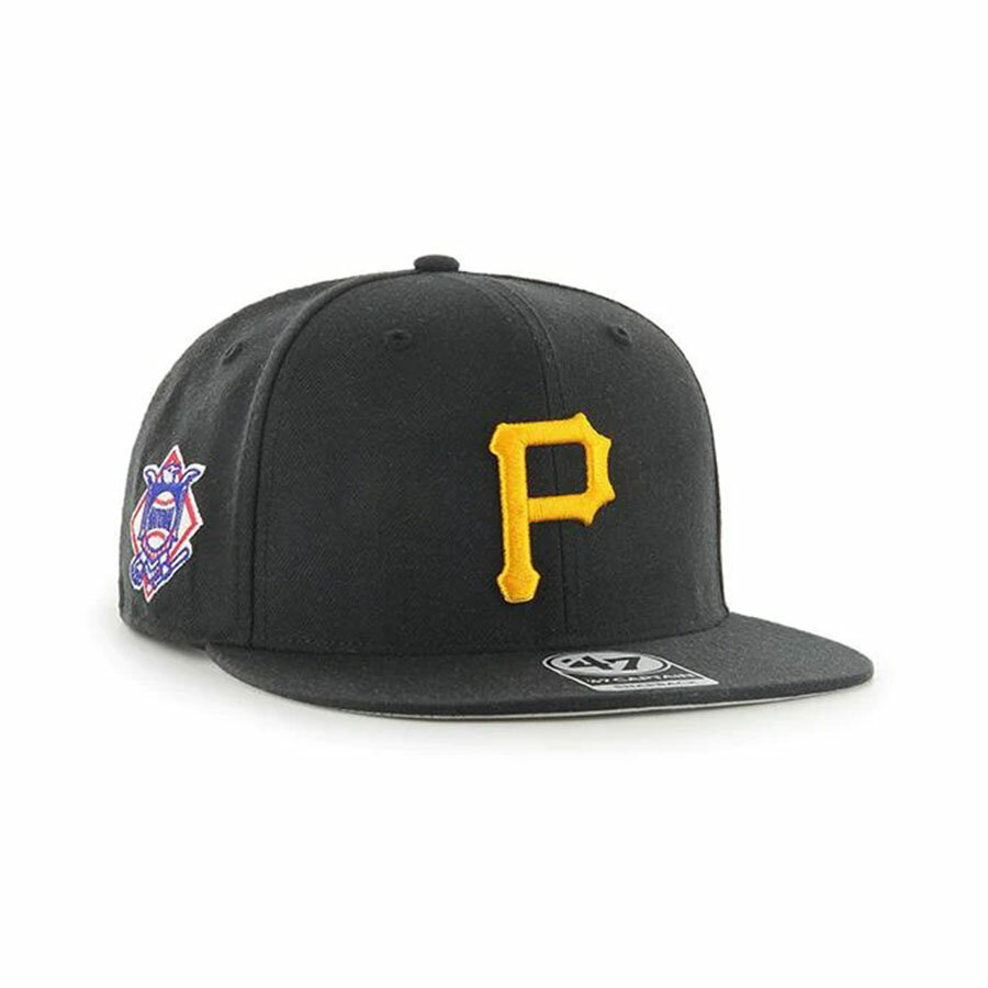 乐天商城 - MLB パイレーツ キャップ Sure Shot Captain Cap 47Brand ブラック
