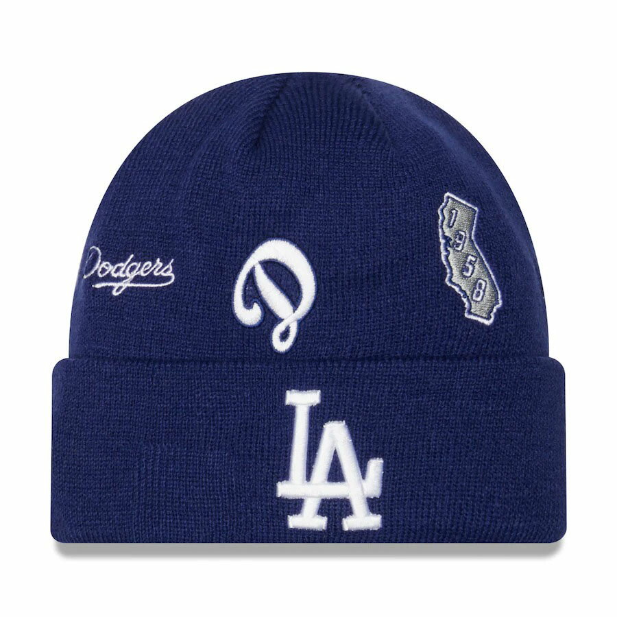 MLB ドジャース ニットキャップ Identity Cuffed Knit Hat ニューエラ/New Era ロイヤル