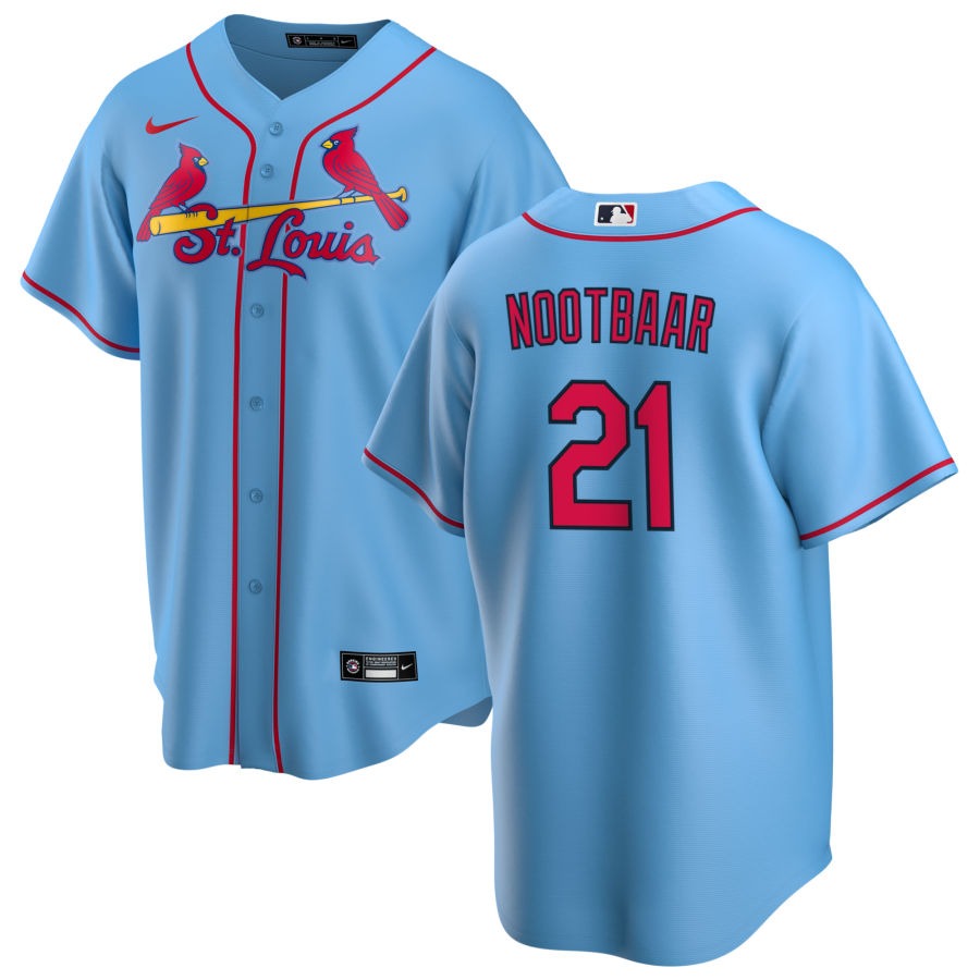 MLB ラーズ・ヌートバー カージナルス ユニフォーム オルタネイト レプリカ Alternate Replica Custom Jersey ナイキ/Nike ライトブルー 23wbsf