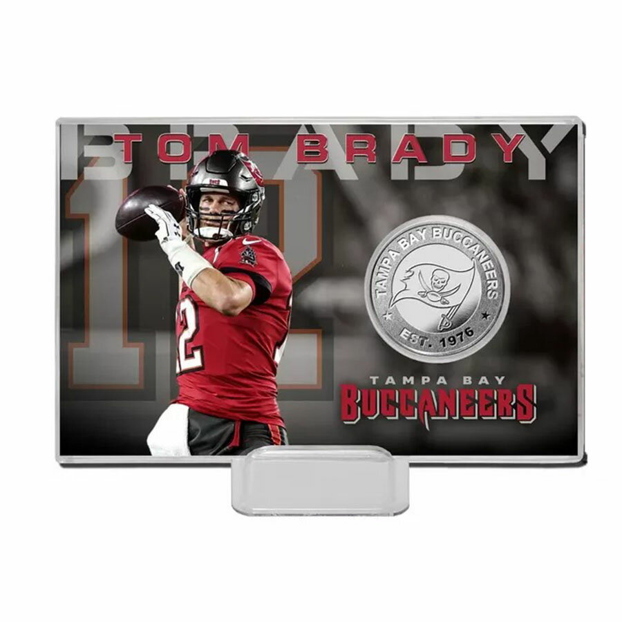 NFL トム・ブレイディ バッカニアーズ シルバーコイン ミント Silver Coin カード The Highland Mint