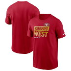 NFL 49ers Tシャツ 2022 NFC 西地区優勝 ディビジョン Champions ロッカールーム Trophy Collection ナイキ/Nike スカーレット