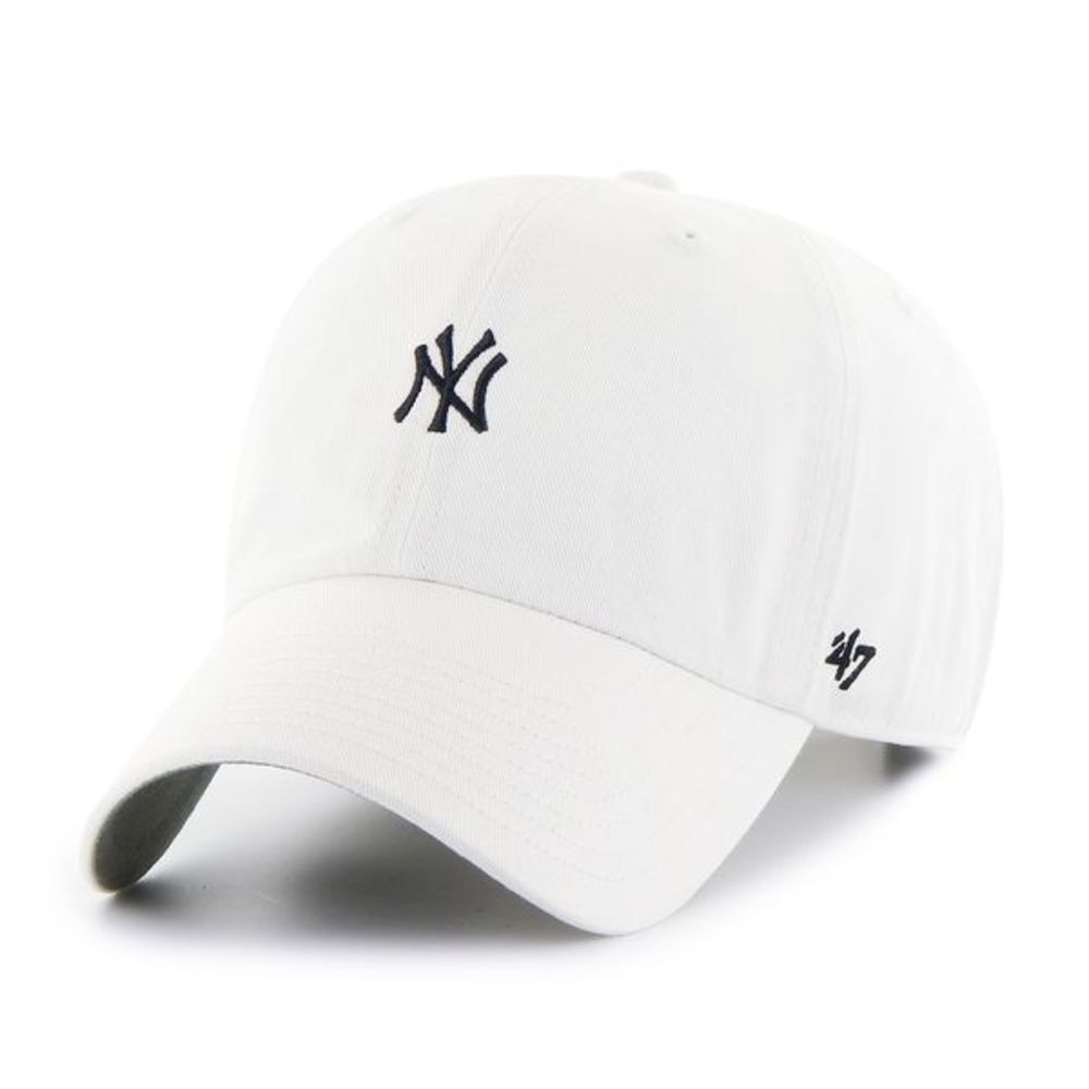 乐天商城 - MLB ヤンキース キャップ Base Runner Clean Up Cap 47Brand ホワイト