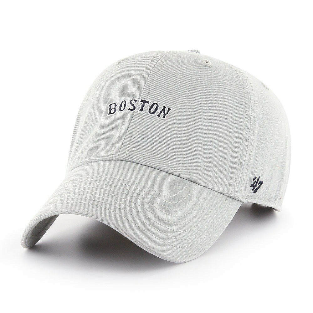 MLB レッドソックス キャップ Base Runner Script Clean Up Cap 47Brand グレー