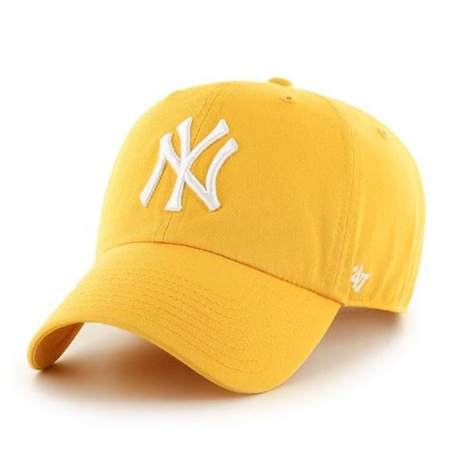 乐天商城 - MLB ヤンキース キャップ Clean Up Cap 47Brand イエローゴールド