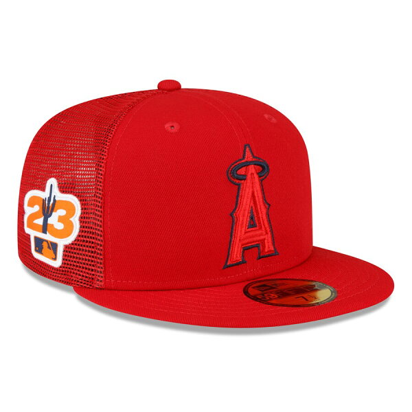 【取寄】MLB エンゼルス キャップ 2023 スプリングトレーニング Spring Training 59FIFTY Fitted Hat ニューエラ/New Era レッド