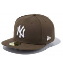 MLB ヤンキース キャップ 59FIFTY Custom カラー Cap ニューエラ/New Era ブラウン/ホワイト