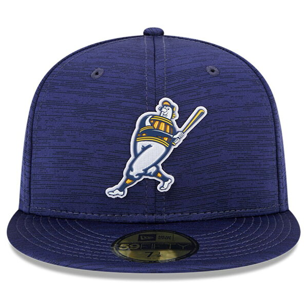 MLB ブリュワーズ キャップ 2023 クラブハウス Clubhouse 59FIFTY Fitted ニューエラ/New Era ネイビー