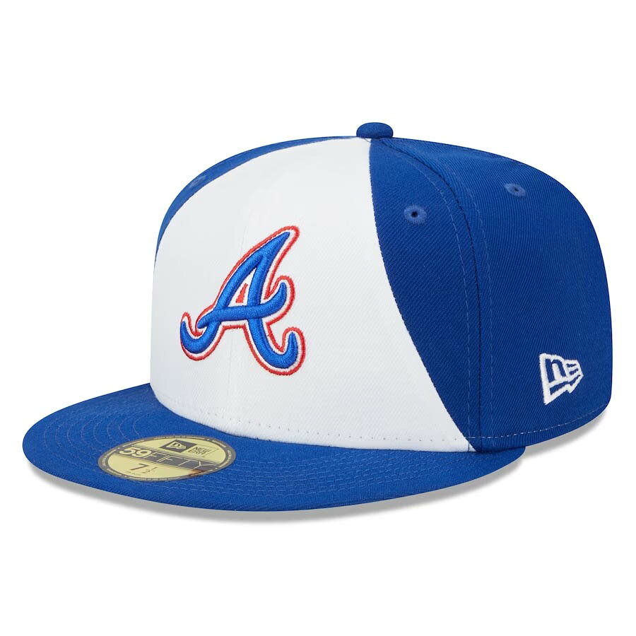 樂天商城 - MLB ブレーブス キャップ シティーコネクト City Connect 59FIFTY Fitted Hat ニューエラ/New Era ホワイト ロイアル【nejp59】