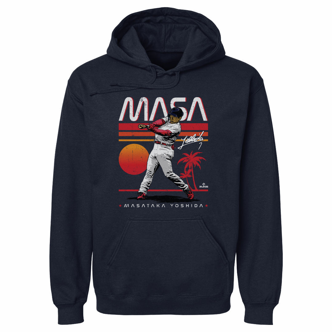 MLB 吉田正尚 レッドソックス パーカー Boston MASA Hoodie 500Level ネイビー