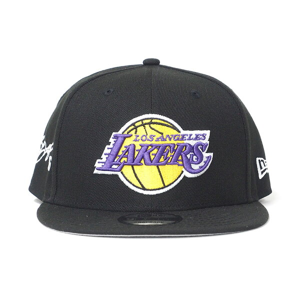NBA レブロン・ジェイムス レイカーズ キャップ サイン刺繍入り OTC 9FIFTY Adjustable Snapback Hat ニューエラ/New Era ブラック