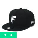 北海道日本ハムファイターズ グッズ キャップ ユース キッズ 9FIFTY FIGHTERS ニューエラ/New Era ブラック ホワイト