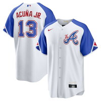 【取寄】MLB ロナルド・アクーニャ・ジュニア ブレーブス ユニフォーム 2023 シティーコネクト レプリカ Player Jersey ナイキ/Nike ホワイト - 
街を繋ぐ！ブレーブスのシティーコネクト商品登場！
