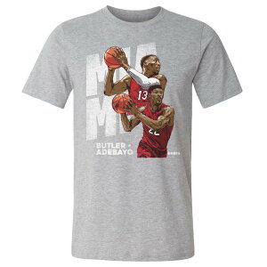 NBA ジミー・バトラー バム・アデバヨ マイアミ・ヒート Tシャツ Miami Duo WHT 500Level ヘザーグレー