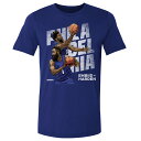 NBA ジョエル・エンビード ジェームズ・ハーデン 76ers Tシャツ Philadelphia Duo WHT 500Level ロイヤルブルー